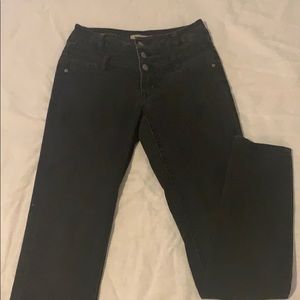 Black high waisted jeans